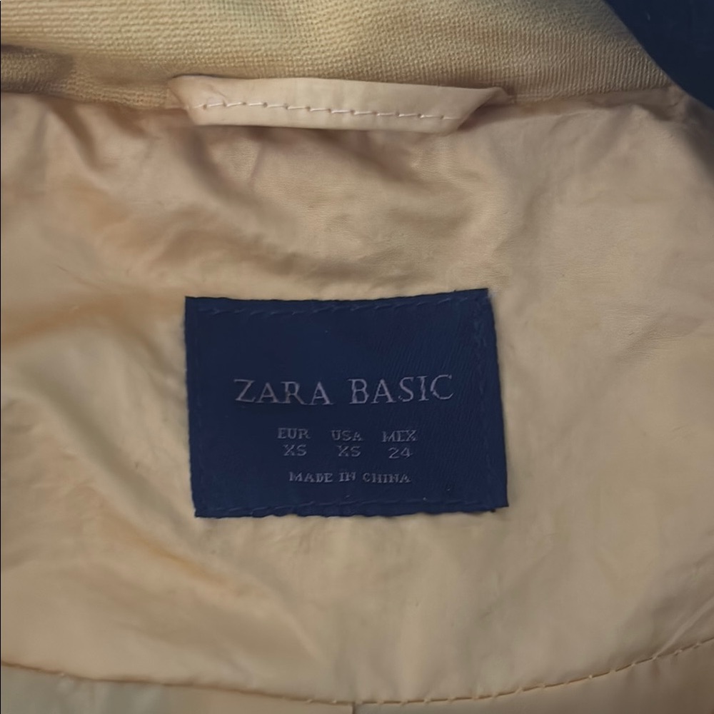 Zara Basic Cream Jacket - image 2